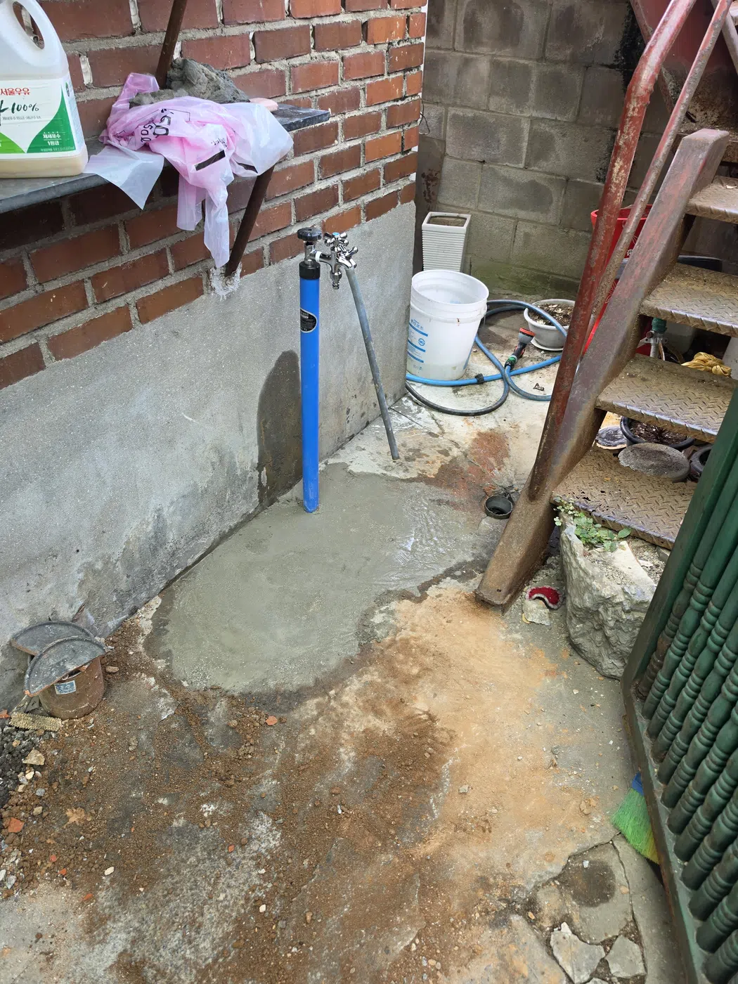 누수 지점 굴착 실제 작업현장 47